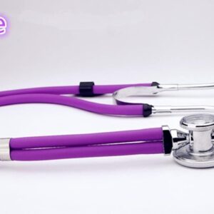 Estetoscopio multifuncional profesional de doble tubo, estetoscopio fetal, accesorios de sonido de corazón, versión extendida (Morado)