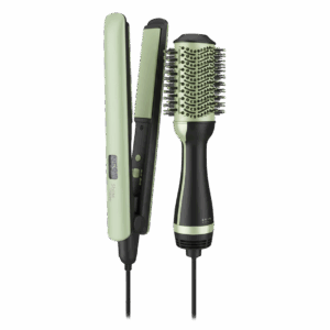 Combo Plancha + Cepillo secador con aguacate con macademia