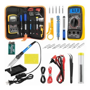 Kit De Soldador Multímetro De Temperatura Ajustable 110v 60w  COD JK043